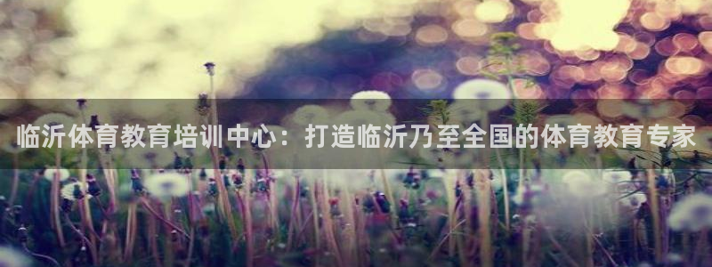 JJB竞技宝官网下载开户：临沂体育教育培训中心：打造