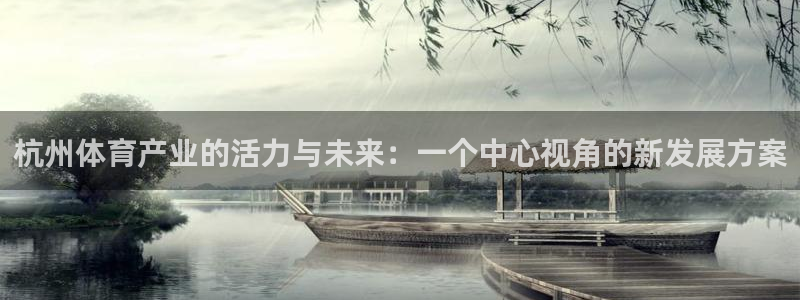 竞技宝违法：杭州体育产业的活力与未来：一个中心视角的新发展方